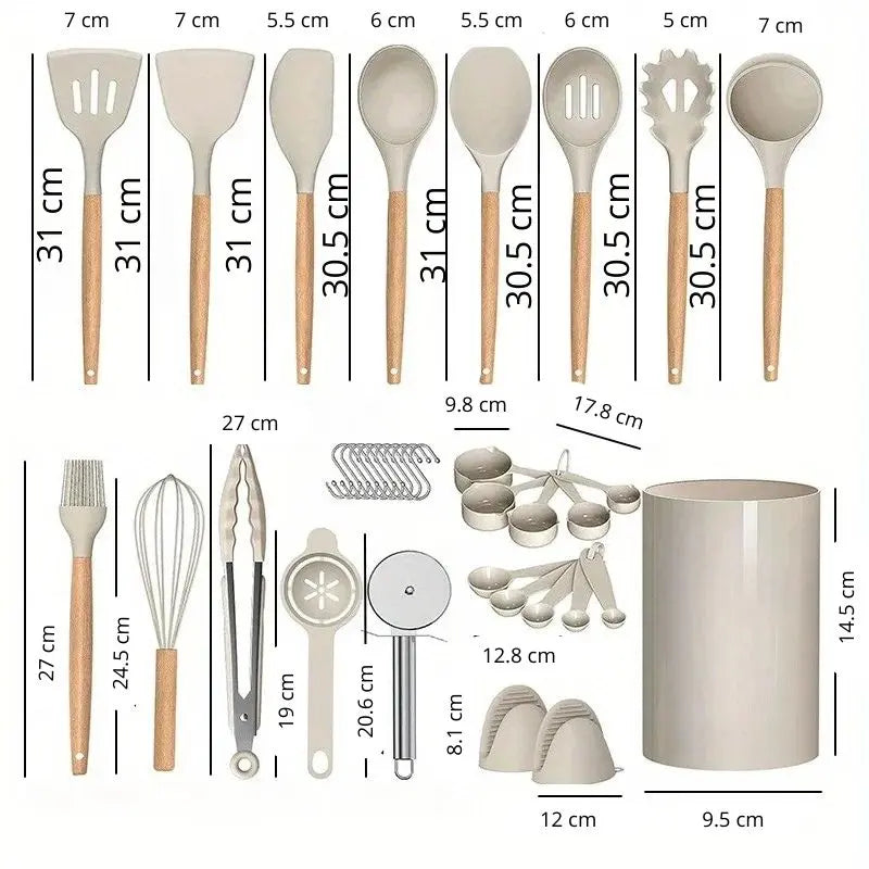 Utensílios de Cozinha 36 Peças