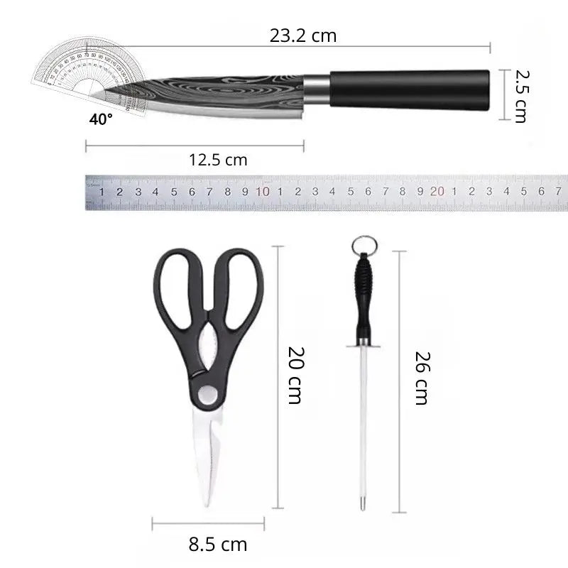 Facas de Aço Damasco
