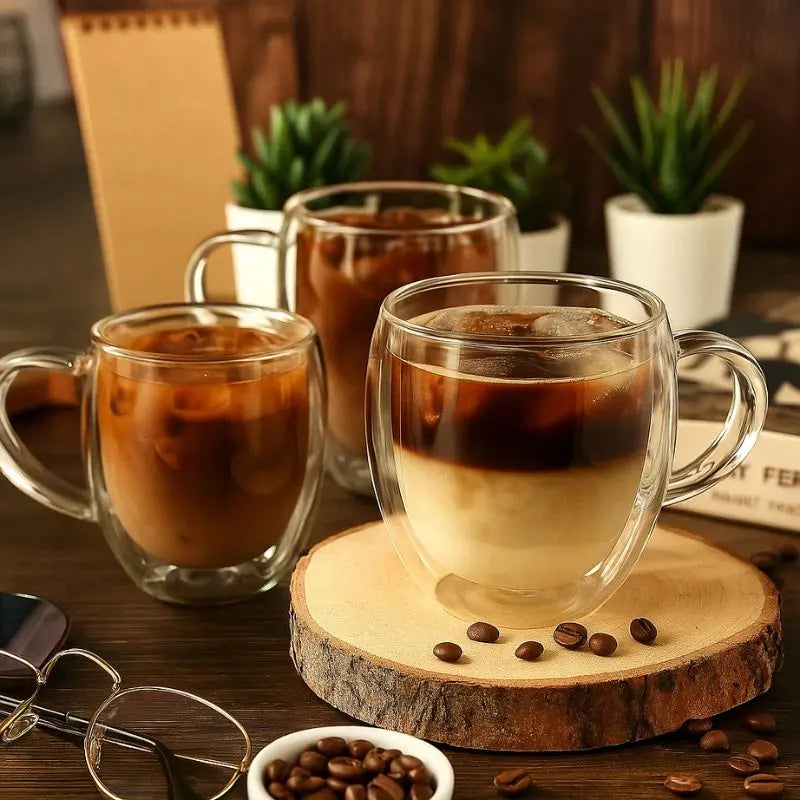 Canecas de Vidro Duplo