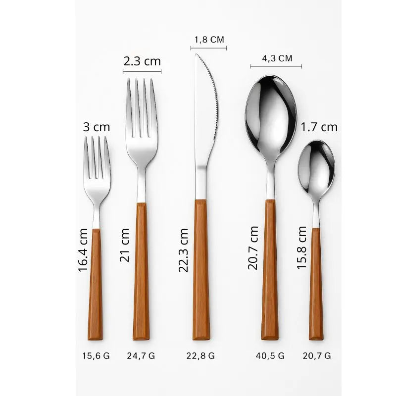 Conjunto de Talheres 24/30 Peças