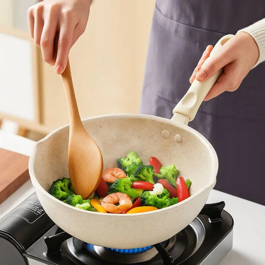 Wok Antiaderente em Pedra Maifan