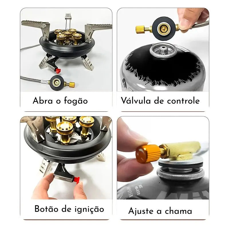 Fogão Gás Portátil BRS-201A