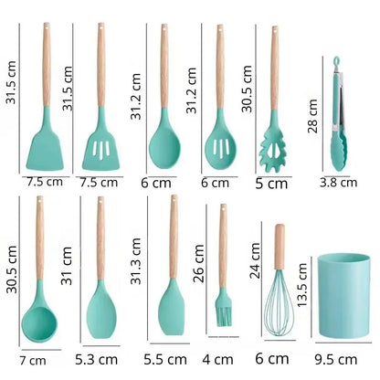 Conjunto de 12 Utensílios de Cozinha